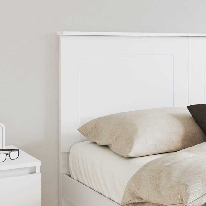 Tête de lit en bois dingénierie - Blanc - MODERNE Tête de lit avec tête de lit Blanc 140 cm Bois dingénierie 54334