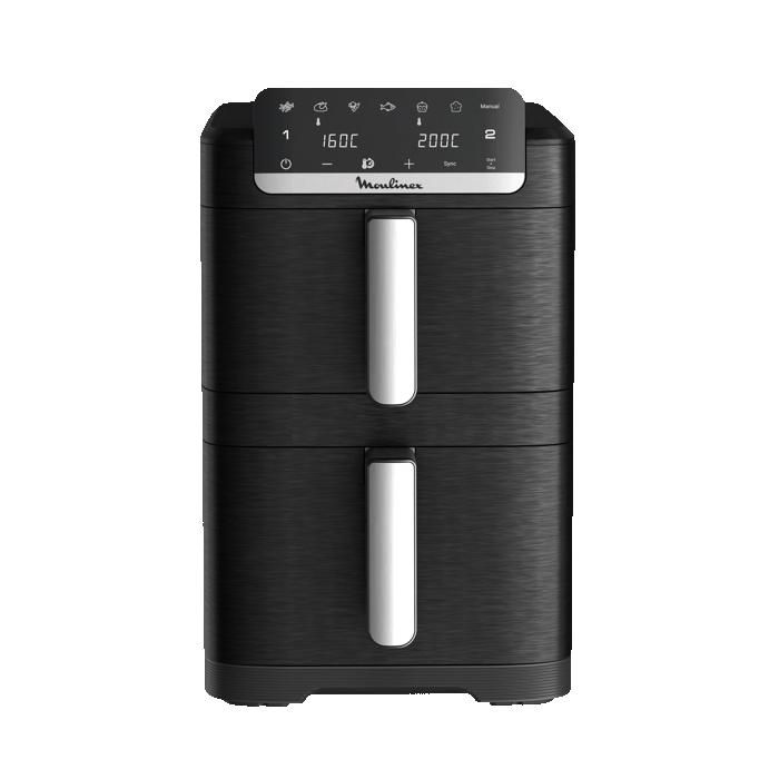Moulinex Easy Fry Crispy Stack Double air fryer vertical Compact et familial EZ7528F0 - Moulinex