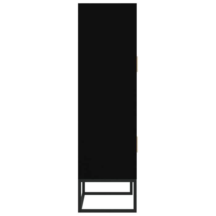 NEUF vBuffet hautArmoire polyvalente éléganteBuffet Enfilade noir 70 x 35 x 125cm Bois dingénierie FR00_69776742152