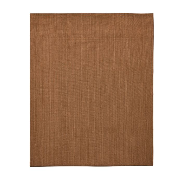 Drap plat fines rayures en viscose de bambou ÉCORCE - A demain - 240 x 300 cm - Lin/Caramel
