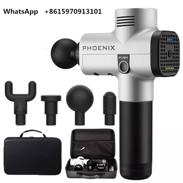 Pistolet De Massage Musculaire Phoenix A2 - Pour Dos Et Corps, Rechargeable, Neuf