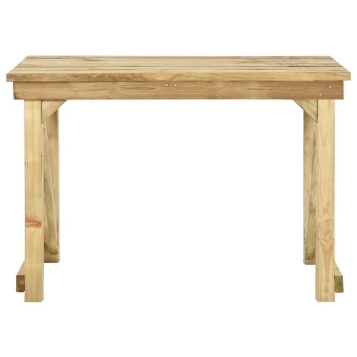 table de jardin 110x79x75 cm bois de pin imprégné-ako7731038756128