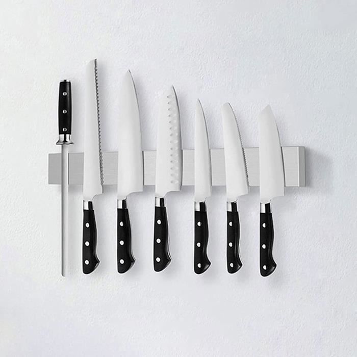 Couteaux Barre Magnétique Aimantée Murale Pour Rangement Cuisine Garage Outils Porte-couteau mural magnétique Macaron