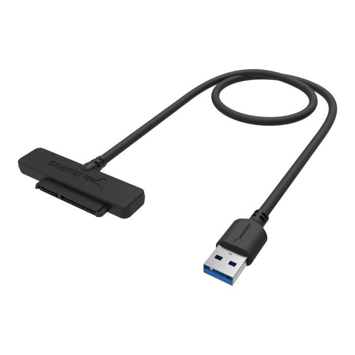 Contrôleur de stockage externe Sabrent EC-SSHD - 2.5 SATA 3Gb/s - Noir
