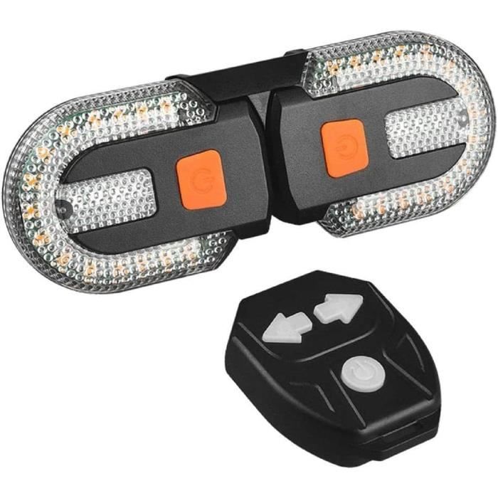 Feux Avant/arrière USB Pour Vélo Avec Clignotants – Rechargeable, Sans Fil, Compact – Neuf Sous Emballage