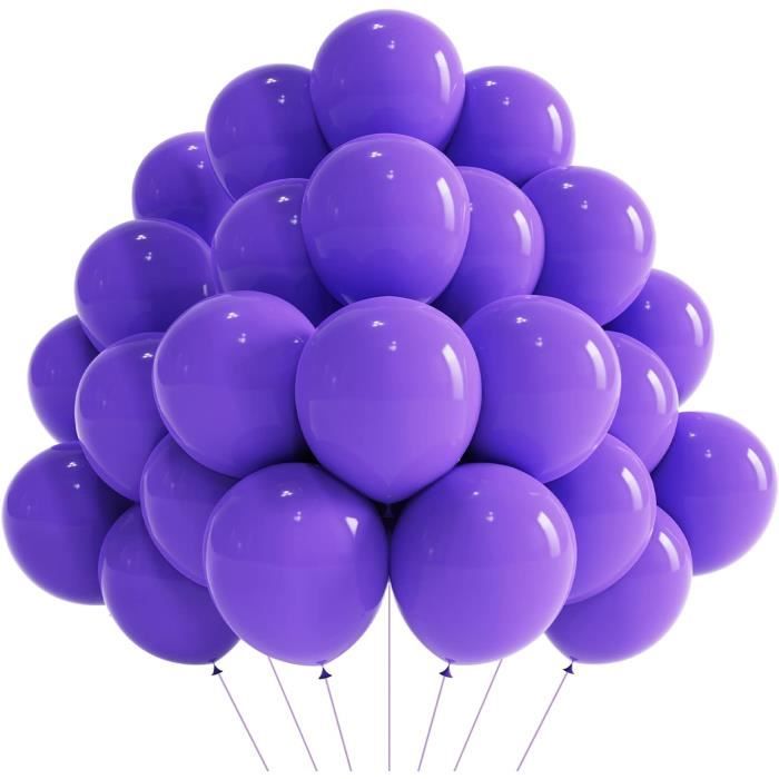50 Pièces Ballon Violet, Ballons Anniversaire, Métal Ballons, 12  Pouces(30Cm), Ballons De Baudruche, 100% Latex Naturel, Deco[H30] -  Cdiscount Maison