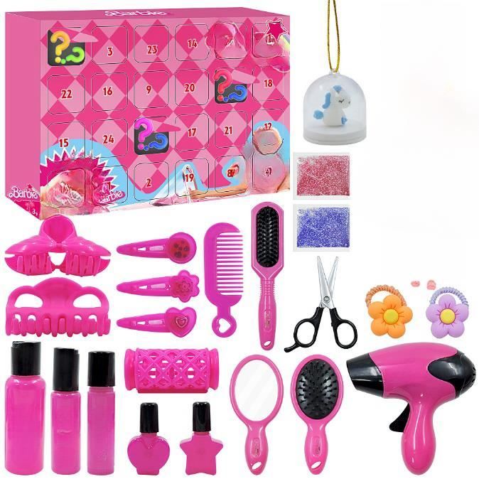 Kit de maquillage pour filles, jouet de salon de coiffure, avec