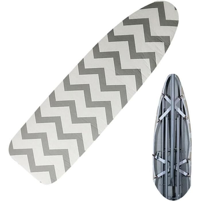 Housse De Table à Repasser 120 X 41 Cm - Avec Bande élastique, Pour Fer à Vapeur, Confortable Et Protectrice (Gris) - 4
