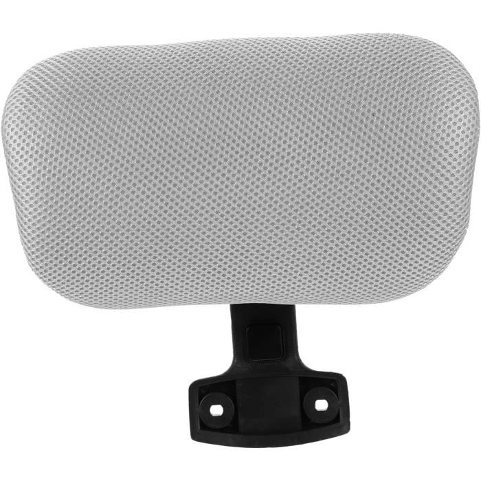 Lot De 3 Housses D'Appui-Tête Pour Chaise De Bureau - Lavables En Machine, Polyester élastique (Gris, Noir, Rouge)