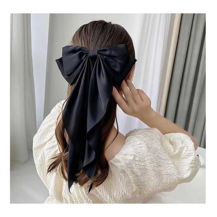 Cdiscount Barrette Cheveux Noir Pince Noeud En Satin Noir Vintage