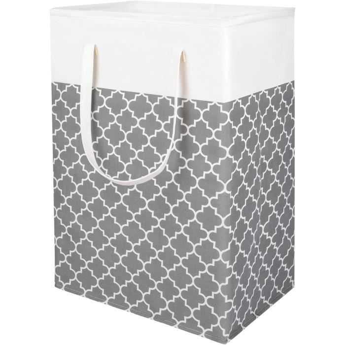 Panier A Linge Pliablem, 75L Panier Linge Sale Avec Poignées
