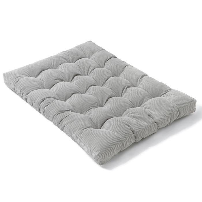 Matelas Futon - 160x200 cm - Bananair - Gris clair Matelas Futon - 160x200 cm - Bananair - Gris clair