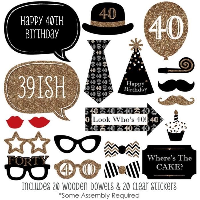 40 Ans Accessoires Photobooth Decrorations De Photos Kit D Accessoires Pour Anniversaire Fete Achat Vente Drone Cdiscount 40 Ans Accessoires Photobooth Decrorations De Photos Kit D Accessoires Pour Anniversaire Fete Achat Vente Drone Cdiscount
