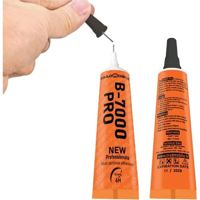 Colle Adhésive Industrielle B7000 15 Ml Pour Réparation D'écran De Téléphone Portable Et De Vitre Arrière