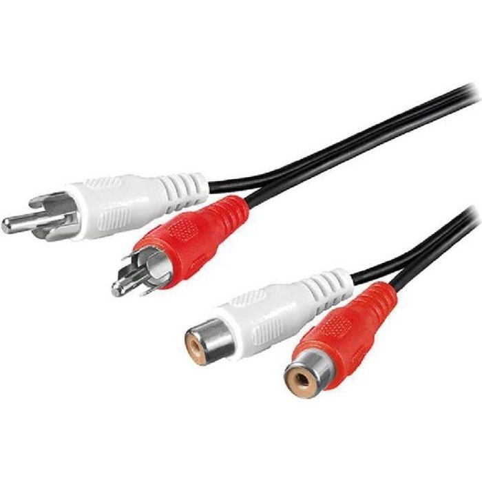 Paire de Femelle à Mâle Voiture Stéréo AMP Phono Y Splitter RCA Câble Paire de Femelle à Mâle Voiture Stéréo AMP Phono Y Splitter RCA Câble