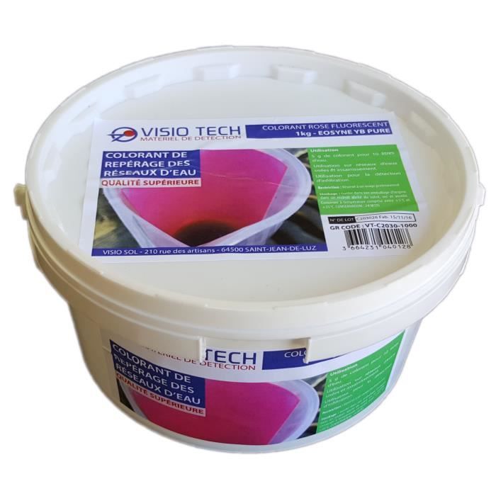 VISIO TECH Colorant de repérage ROSE FLUO 1kg, poudre soluble dans l'eau -  Cdiscount Bricolage
