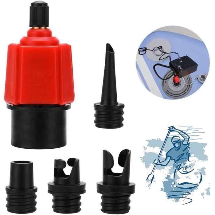 Adaptateur De Pompe à Air Pour Paddle, Kayak Gonflable - Lot De 4, Compatible Avec La Plupart Des Valves
