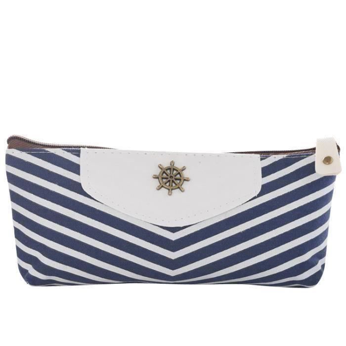 Trousse De Maquillage PREMYO – Pochette Scolaire Fille Ado – Dimensions 22x13,5 Cm – Designs Variés, Zip Solide