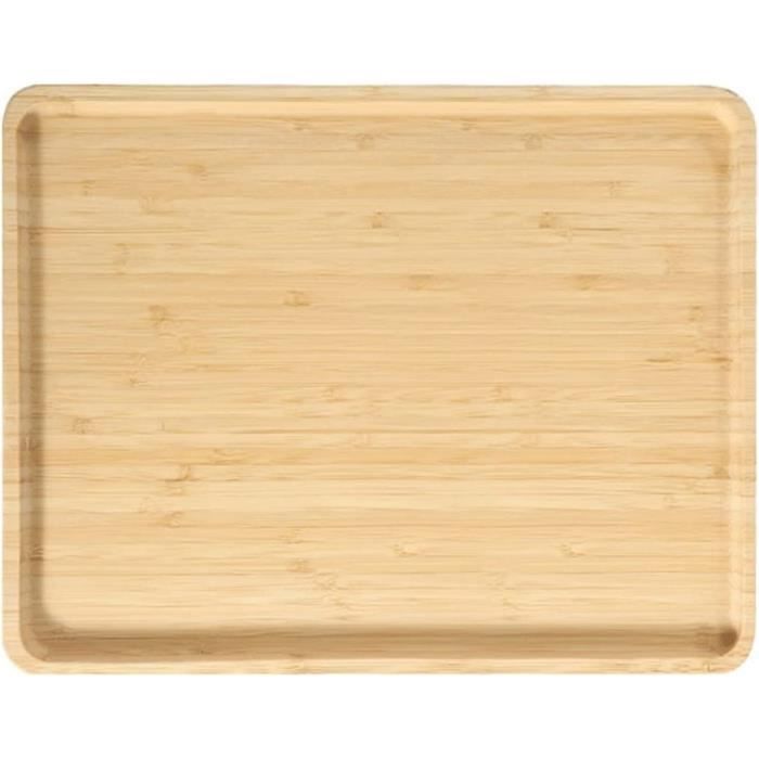 Petit Plateau En Bois D'acacia Rectangulaire - Plateau De Service Décoratif Pour Fromage, Apéritifs, 29x10.5x1.5 Cm