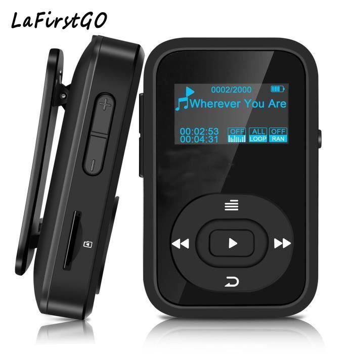 Mini Lecteur MP3 Sportif Bluetooth 4.0 avec Pince 8G 30 Heures de
