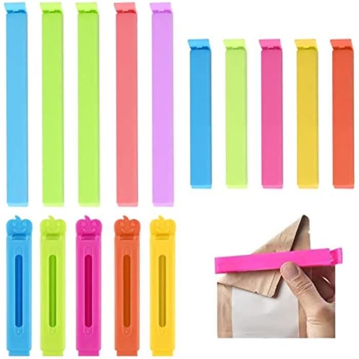 32 Pièces Pince Sachet Alimentaire Réutilisables – 7/9/11/16 Cm, Multi-Couleurs, Clips Hermétiques Pour Snacks Et Cuisine