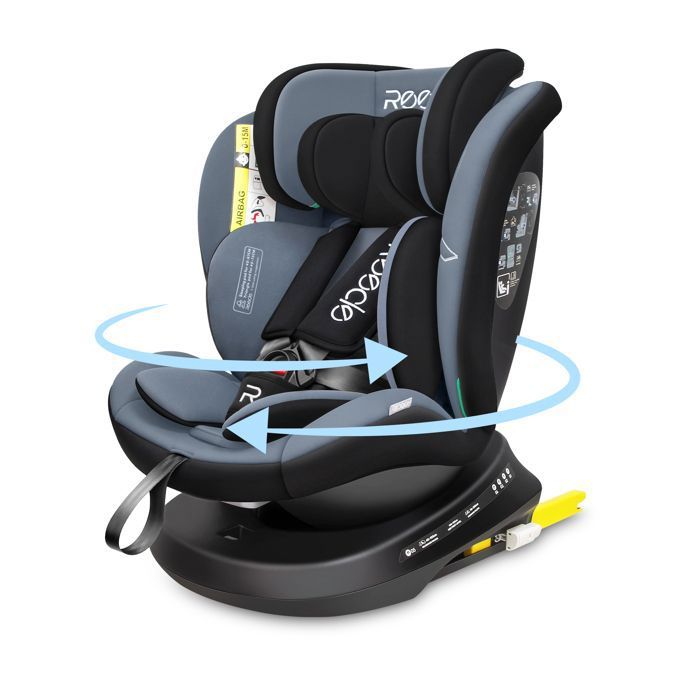 SIÉGE AUTO PIVOTANT 360° ISOFIX NOIR – Monbebe