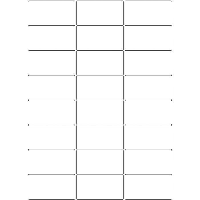 750 Étiquettes Adhésives 70x50.8 Mm - Blanc Mat - Pour Imprimantes Laser/Jet D'encre