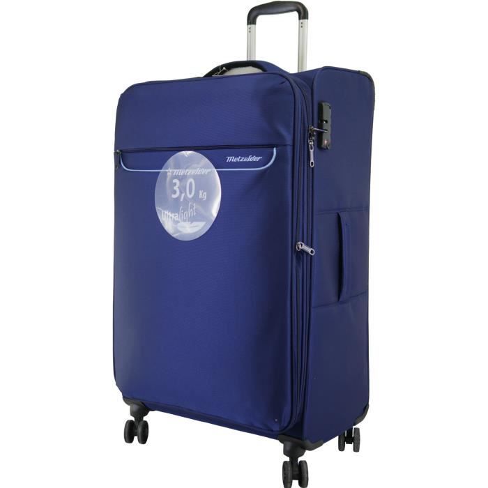 valise souple metzelder trigone ultra leger & grosse capacite de chargement garantie 1 an l grande 79x47x32cm 115/130l 3kg