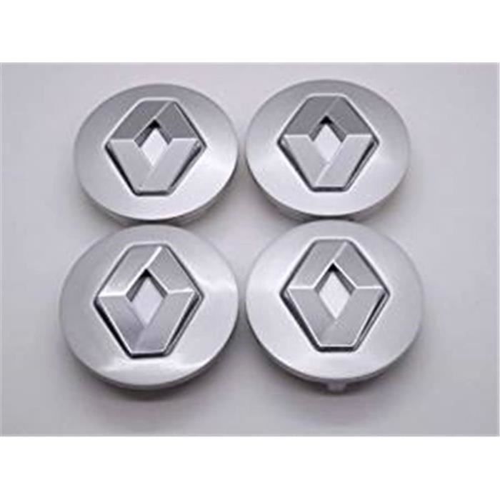 Logo Badge Mégane - Espace - Laguna - Scenic - Clio Emblème Set de 4 couvertures pour jante en aluminium 8200043899 Renault 57 mm