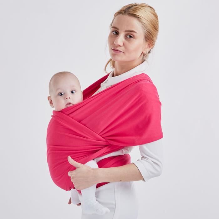 Echarpes De Portage Elastiques Tout En Un Porte Bebe Echarpes De Portage Mains Libres Cadeau De Naissance Rose Rouge Achat Vente Echarpe De Portage Soldes Sur Cdiscount Des Le Janvier Cdiscount