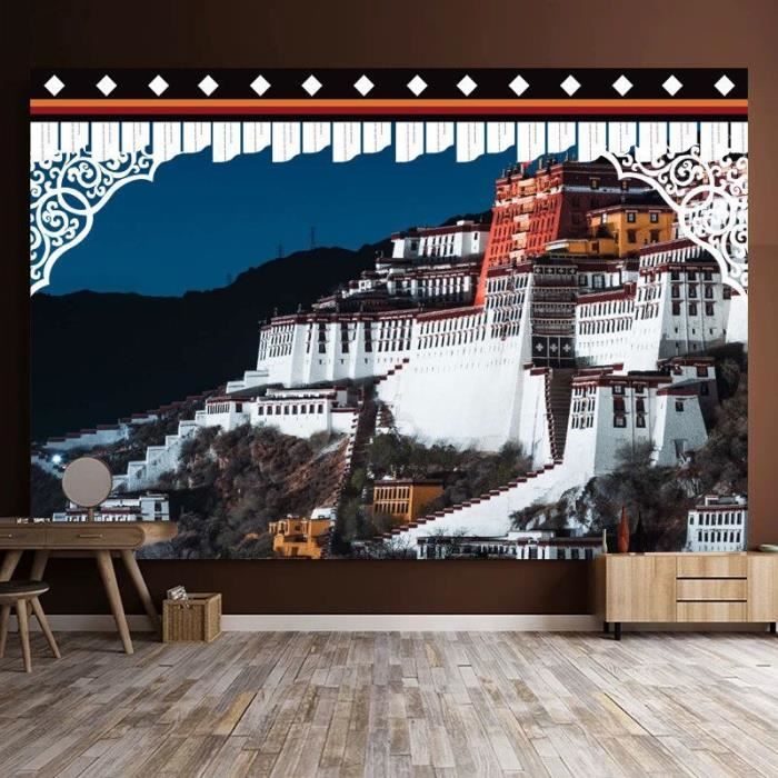 Izielad Tenture Murale De Tapisserie De Château Du Monde Magique Pour Dortoir De Chambre à Coucher De Salon 130X150CM 51X59IN