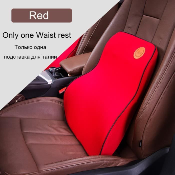 Repos rouge - Coussin de protection lombaire pour siège de voiture, coussin  confortable, respirant, en mousse - Cdiscount