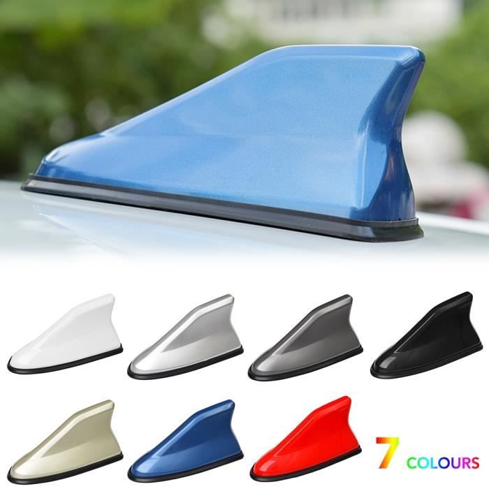 blanche - Amplificateur de Signal Radio FM avec antenne aileron de requin pour Renault Duster Megane kadjar