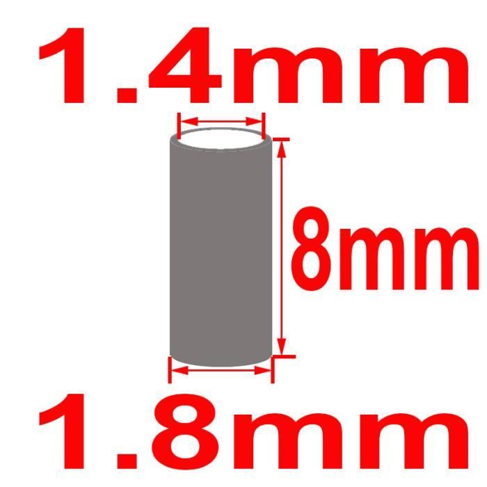 100 Pièces 6 Tailles Double Baril à Sertir Ligne De Pêche Fil Leader Manchons Cuivre Tube Connecteur 1 6mm 10mm 95394069