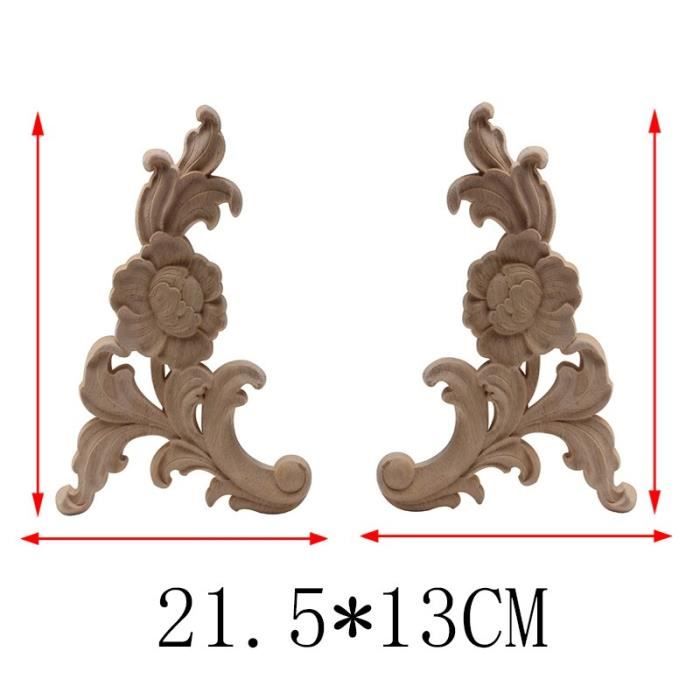 Statue deco,Applique en bois personnalisée Vintage,exquise,artisanat en