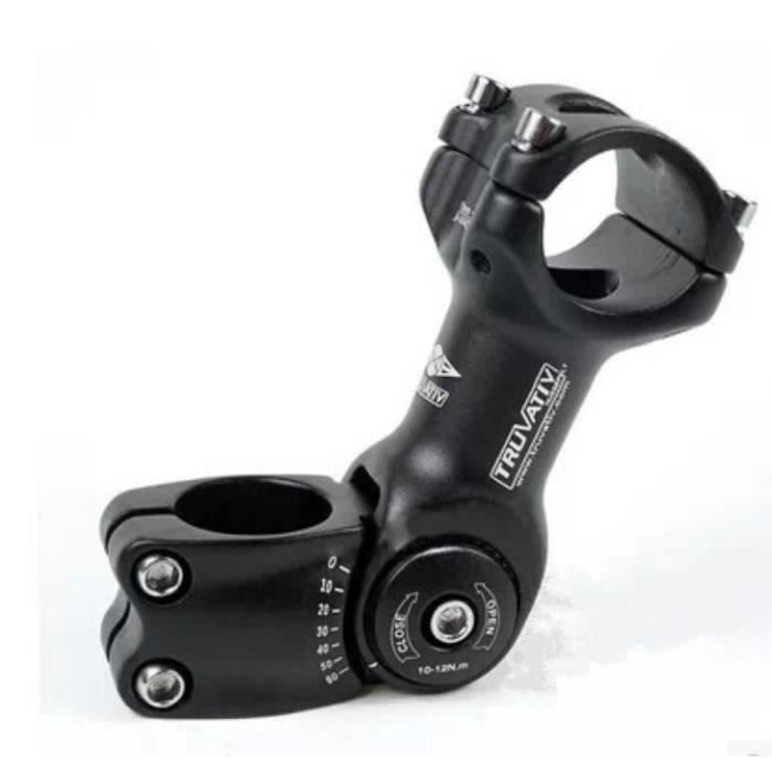 GoHZQ Potence de vélo réglable 25,4/31,8 90 mm 110 mm 0-90 ° en alliage daluminium pour guidon de vélo cyclisme vélo de route VTT BMX