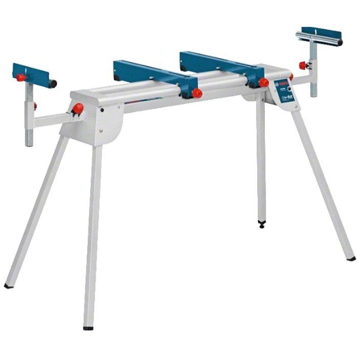 Table pour scie à onglets BOSCH Professional GTA 2600 - Acier 2600 mm - Rallonges aux 2 bouts - Charge 160 kg