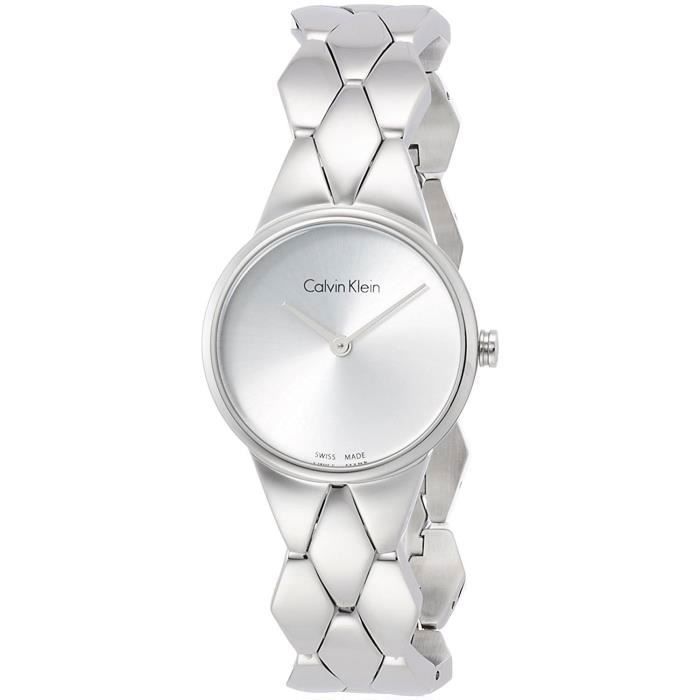 Montre calvin klein femme bracelet acier best sale