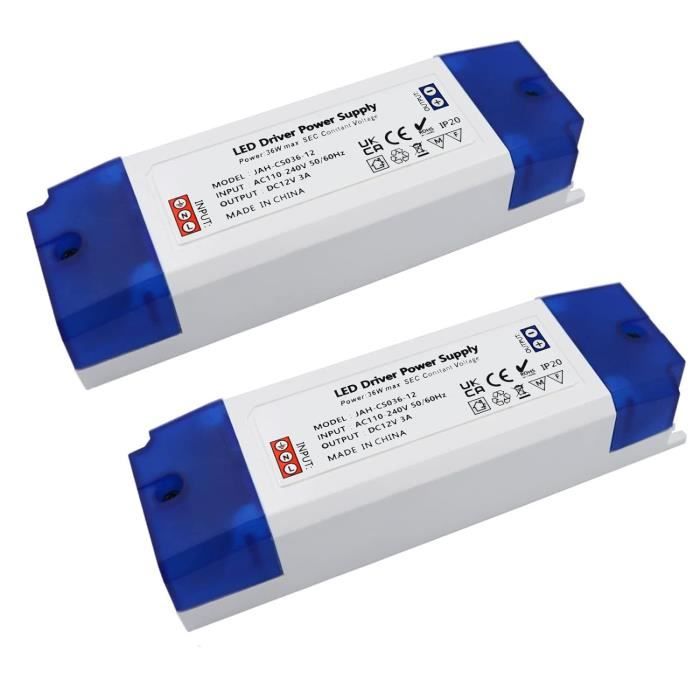 DC12 V DEL conducteur Commutation Pilote d'alimentation Transformateur pour DEL