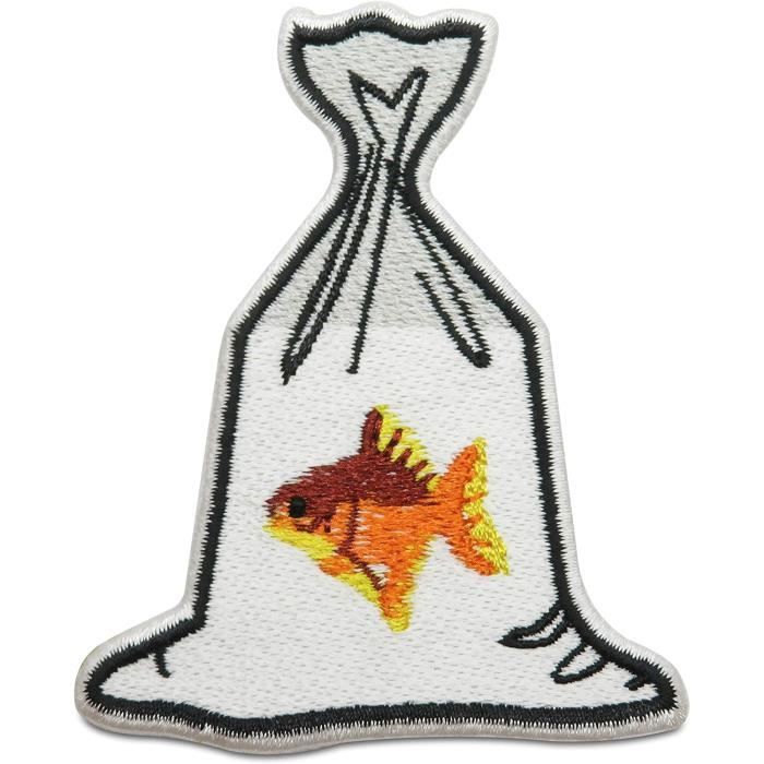 Ecusson Paillettes poisson 65x60 mm | La Droguerie Ecusson Paillettes poisson 65x60 mm | La Droguerie