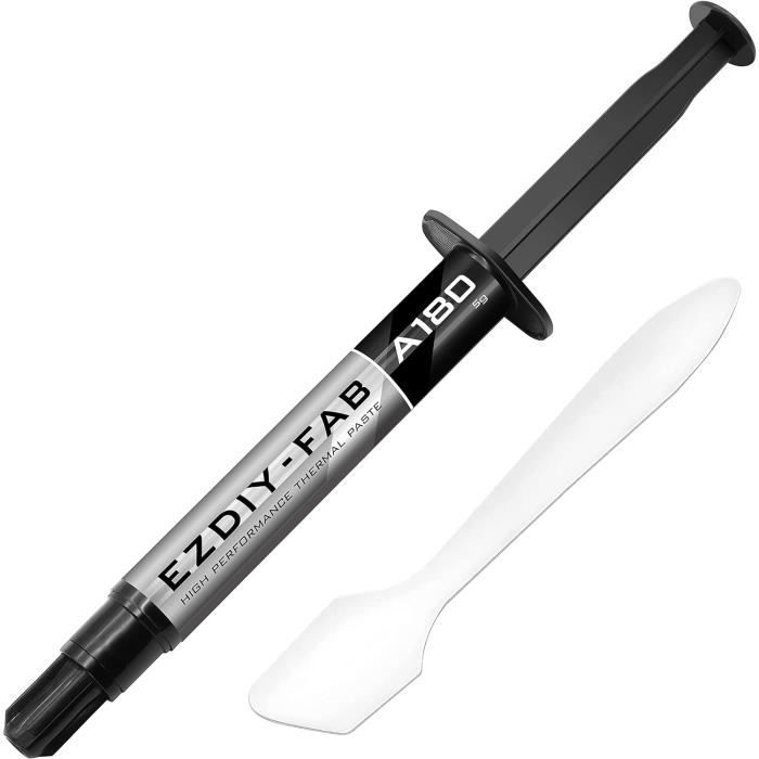 BSFF Pâte Thermique, 3.5g Avec Toolkit De Pâte Pour CPU, Pâte Thermique Pour Dissipateur Thermique Pour IC/Processeur/CPU/Tout Refroidisseur, Haute Performance à Base De Carbone