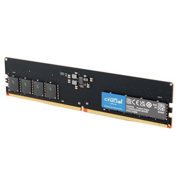 CRUCIAL RAM 8GO DDR5 5600MHZ (OU 5200MHZ OU 4800MHZ) MÉMOIRE DE BUREAU