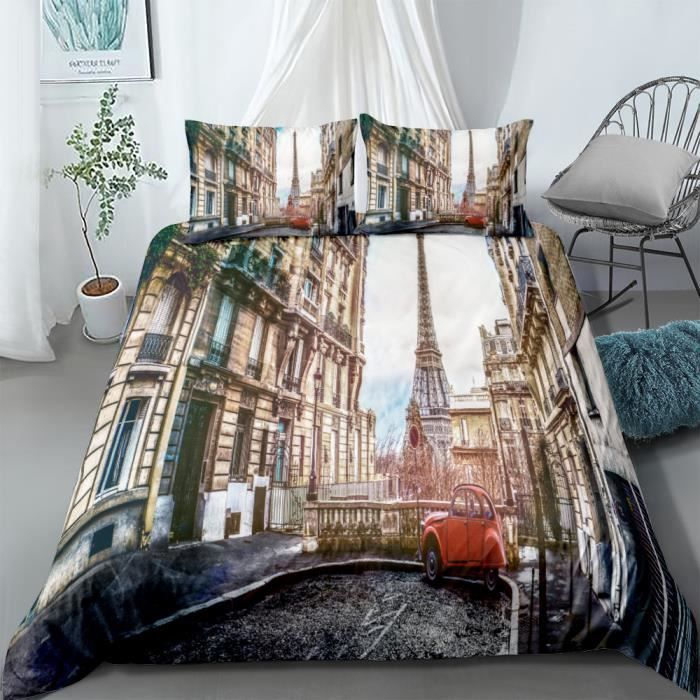 Housse De Couette 180x200 Cm Style Ethnique Bouddha – 3 Pièces Microfibre Imprimée 3D – Avec Taies D’oreiller 65x65 Cm