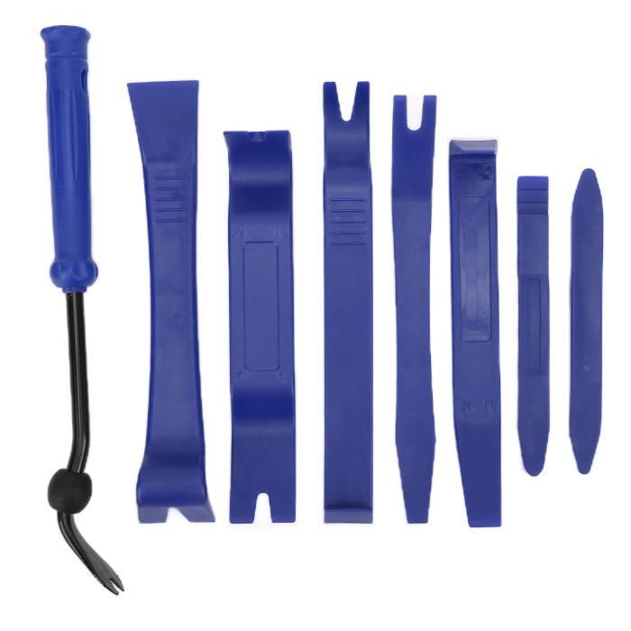 Kit De 39 Outils Démontage Garniture Auto UNIDEAL - Pour Radio, Tableau De Bord, Porte - Bleu