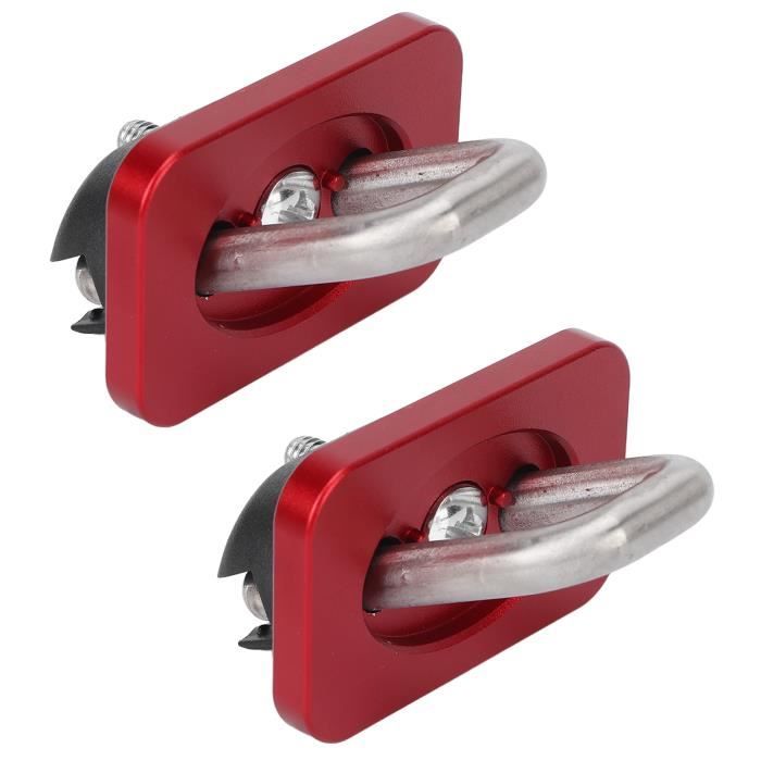 Lot De 8 Anneaux D’arrimage Carrés En Acier Inoxydable + Vis M4 – Pour Remorque, Camion, Bateau, étagères – Argent