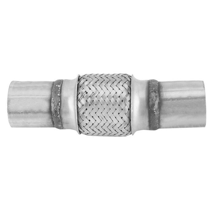 Tuyau D'Échappement Flexible Acier Inoxydable 2,5" X 6" - Pour Réparation Système Échappement