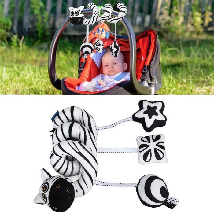 Jouet En Spirale Suspendu Pour Poussette Bébé - Peluche Avec Boîte à Musique, Hochets, Style Renard, 0-3 Ans