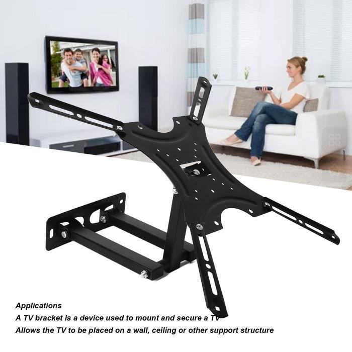Support TV-Support Mural Pour Téléviseur Réglable, Support Universel, Support Rotatif, Mouvement