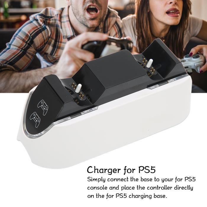 Station Charge Rapide Pour Manette PS5 – LED, USB-C, Design Ergonomique