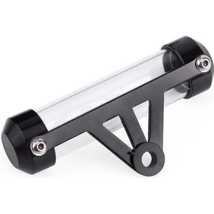 Porte-vignette Moto En Aluminium - Tube Transparent étanche - Universel Pour Scooter, Cylindre - 4
